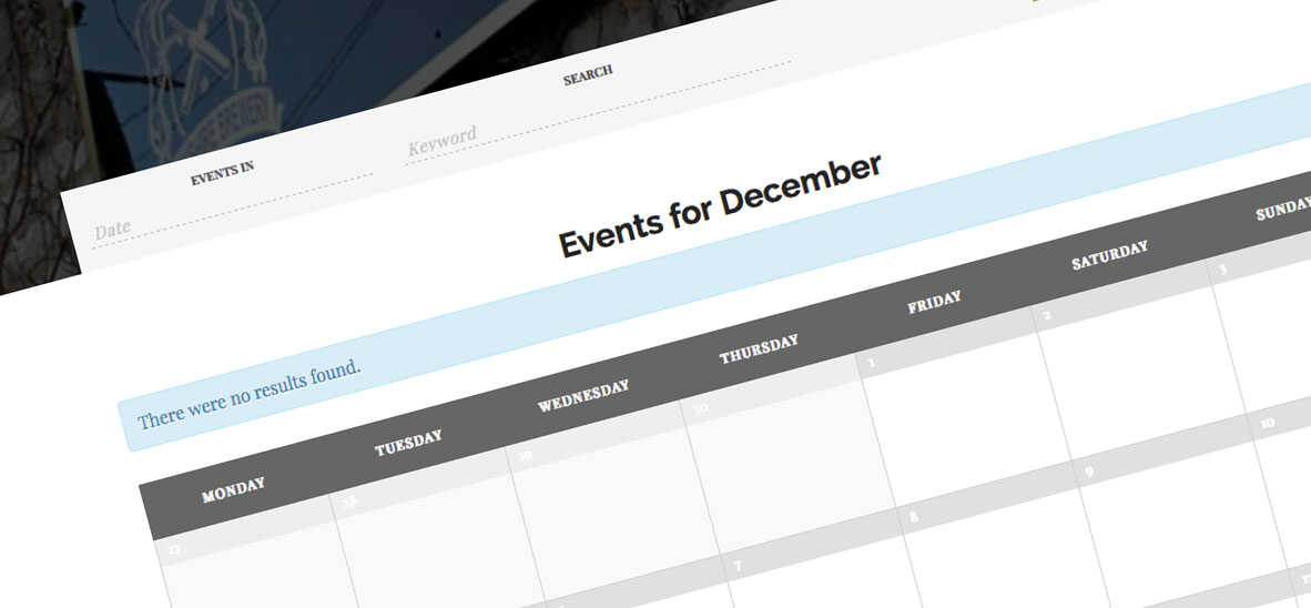 Events Calendar